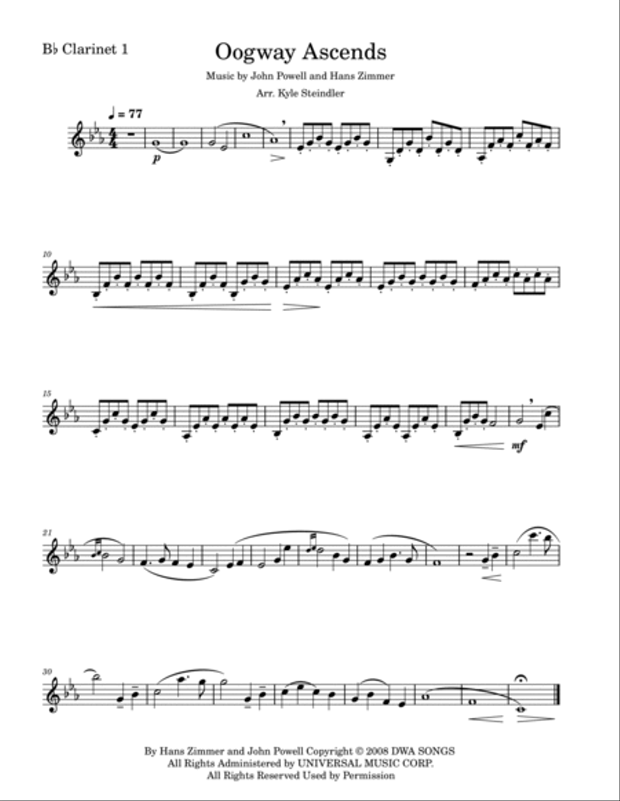 Oogway Ascends Oogway Ascends Woodwind Quartet scores gallery preview page 4