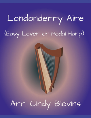 Book cover for Londonderry Aire (Danny Boy), for Easy Harp (Lap Harp Friendly)