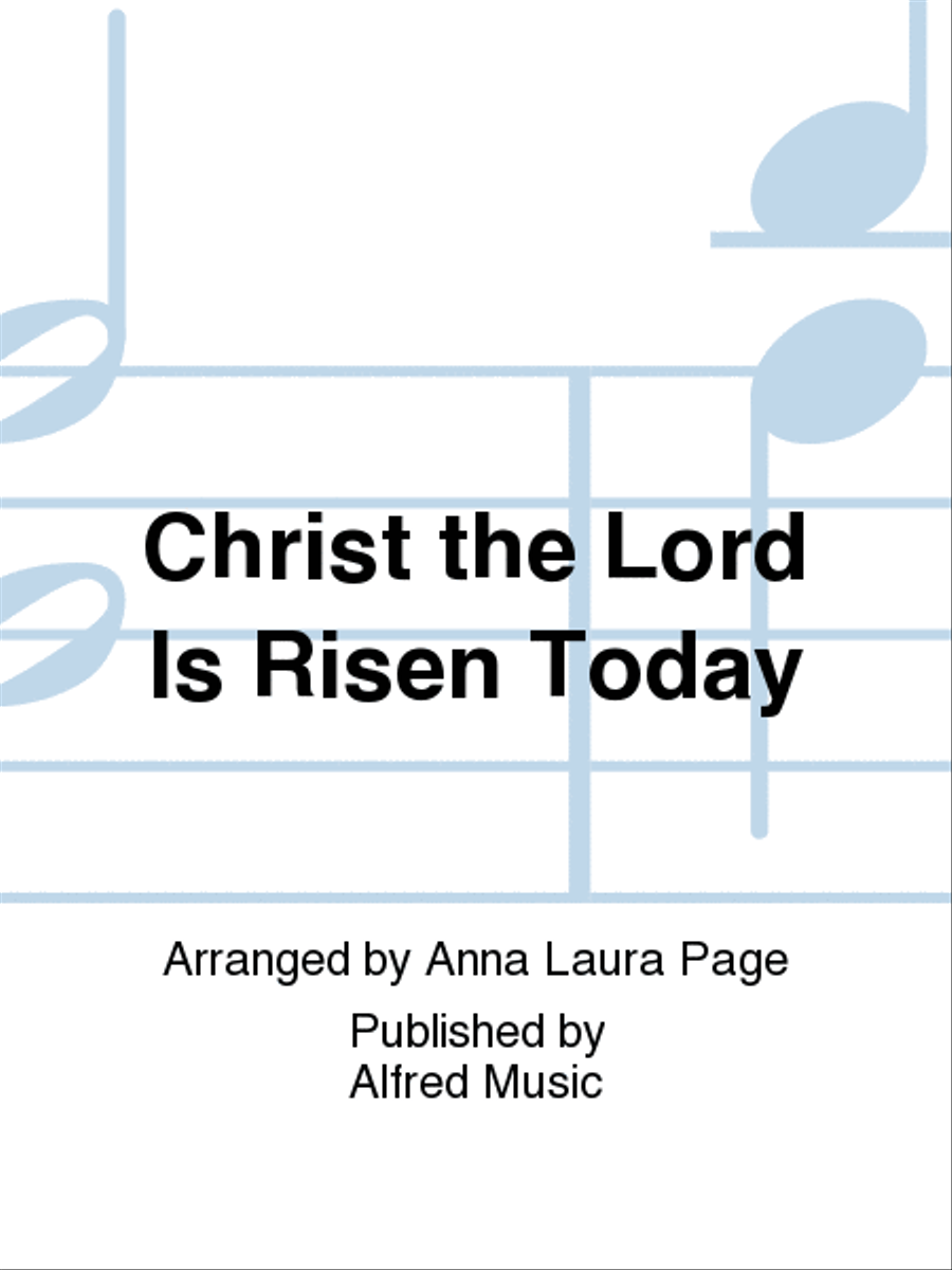 Christ the Lord Is Risen Today 4-Part scores gallery preview page 1