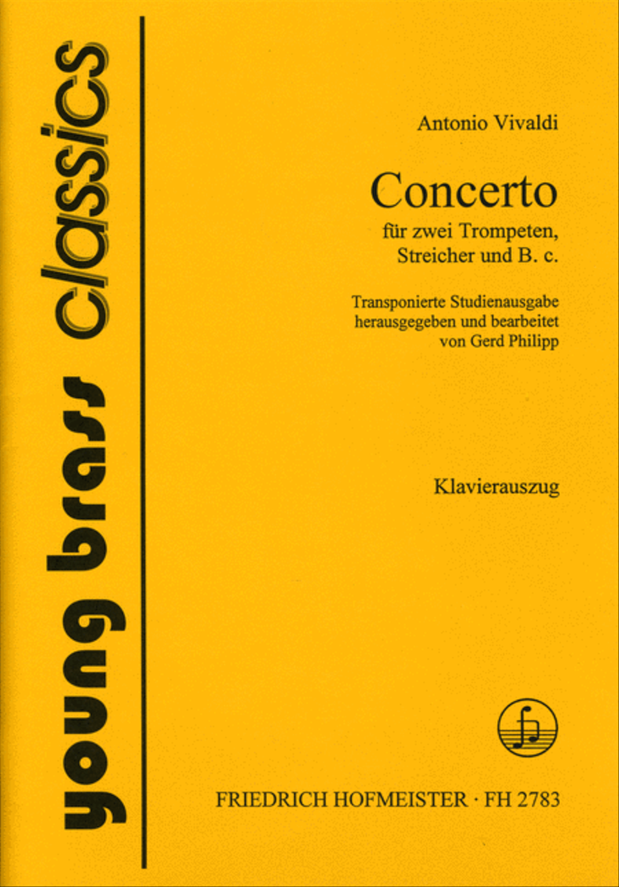 Concerto für 2 Trompeten, Streicher und B. c. (RV 357) Trumpet Solo scores gallery preview page 1