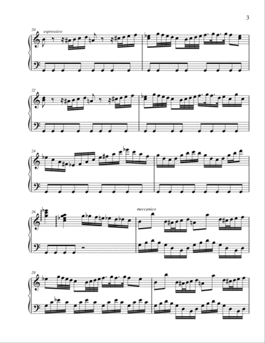 Solo for Virtuoso Piano in C Major Piano Solo scores gallery preview page 3