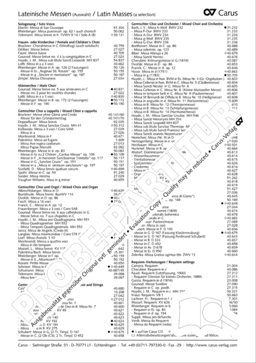 Mass Mass 4-Part scores gallery preview page 24
