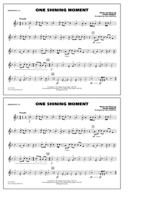 Book cover for One Shining Moment - Baritone T.C.