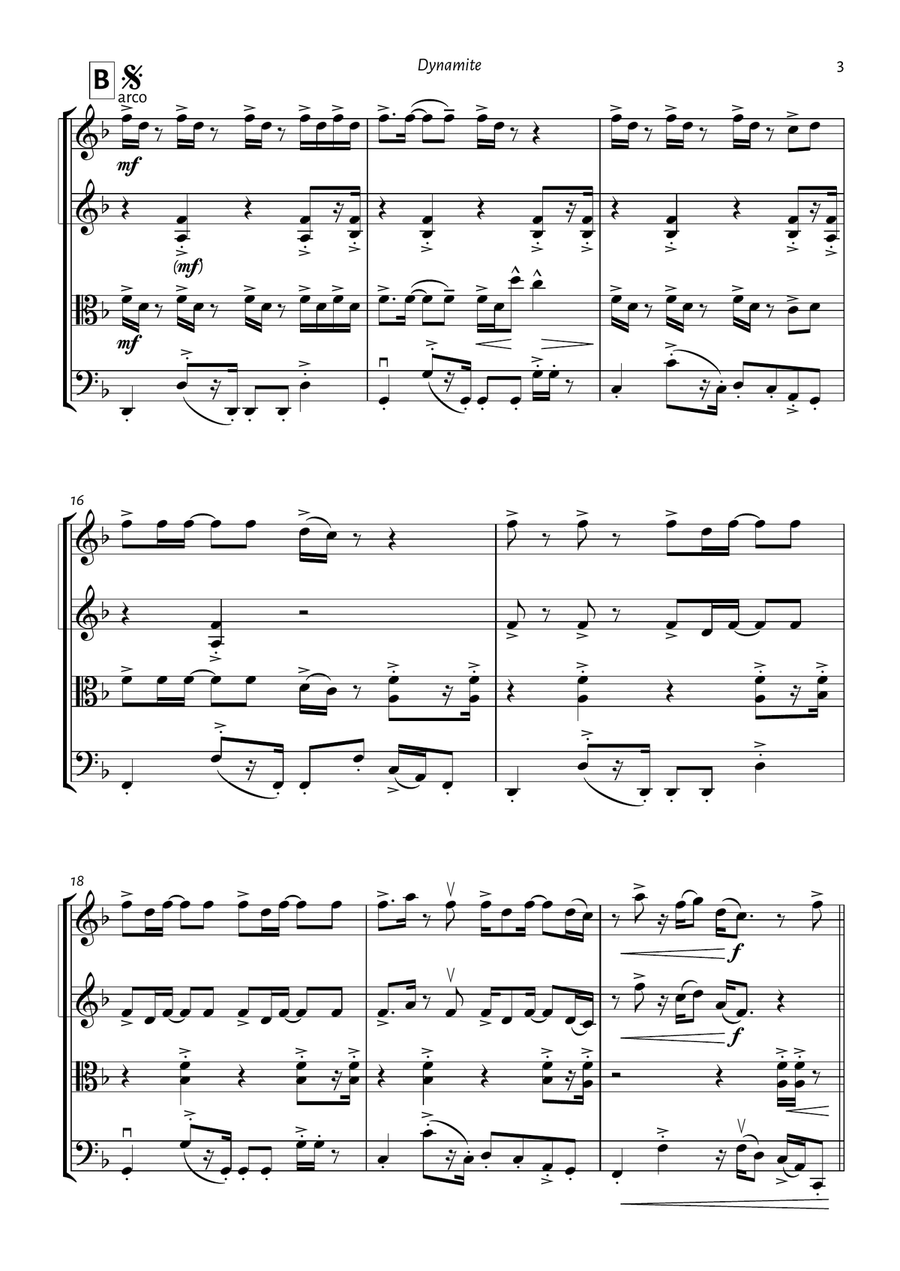 Dynamite String Quartet scores gallery preview page 3