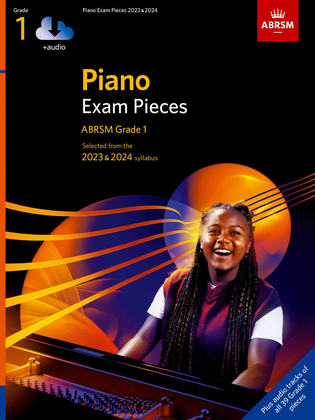 Book cover for Piano Exam Pieces 2023 & 2024 Grade 1 with Audio