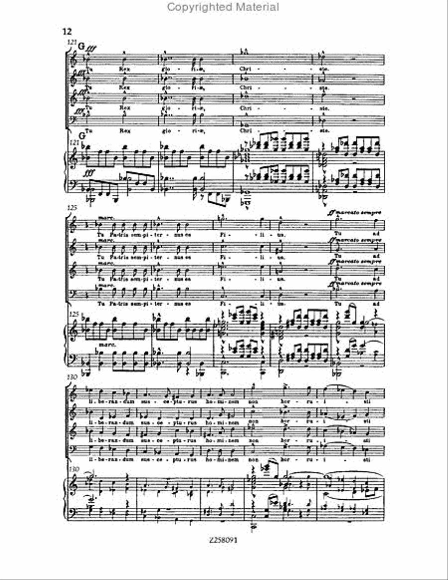Te Deum, WAB 45 (1886 revision) Choir scores gallery preview page 12