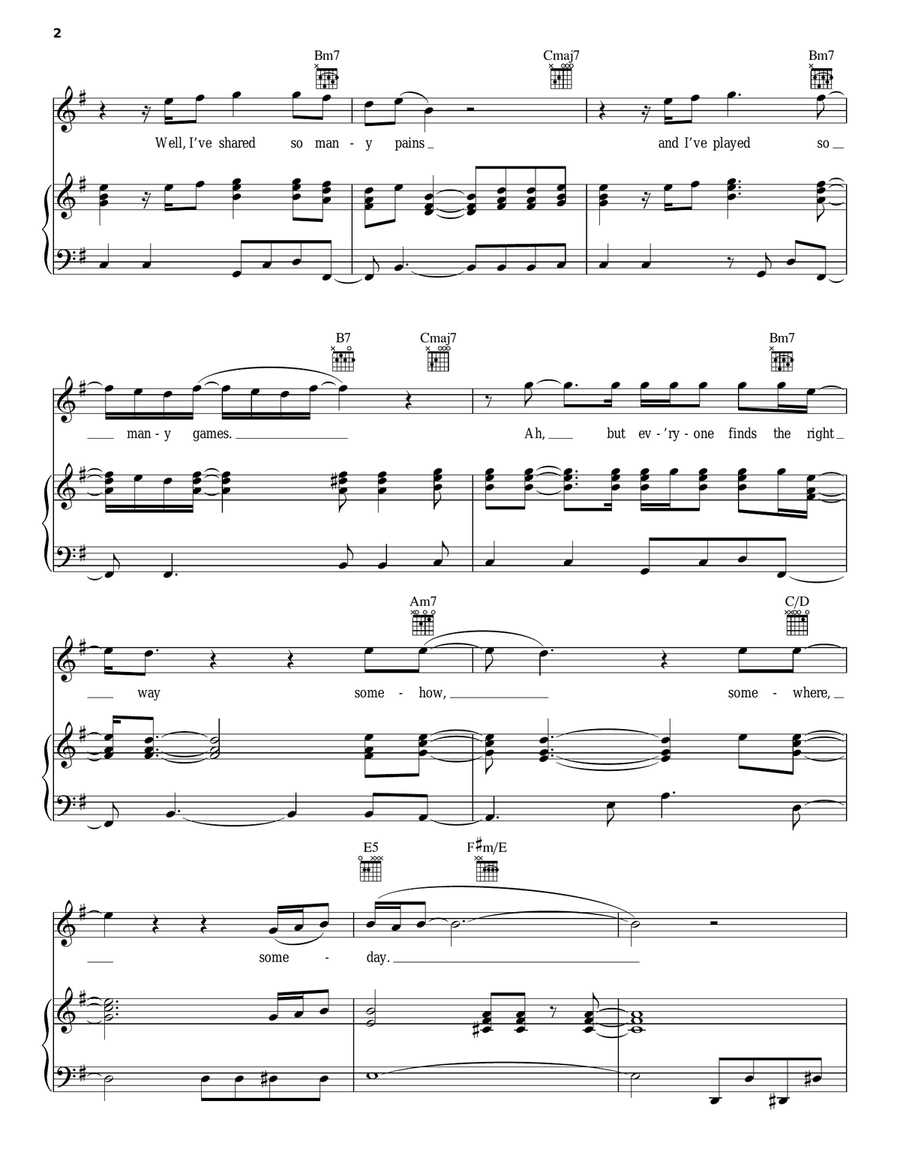 Zoom Piano, Vocal, Guitar scores gallery preview page 2