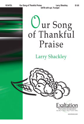 Book cover for Our Song of Thankful Praise