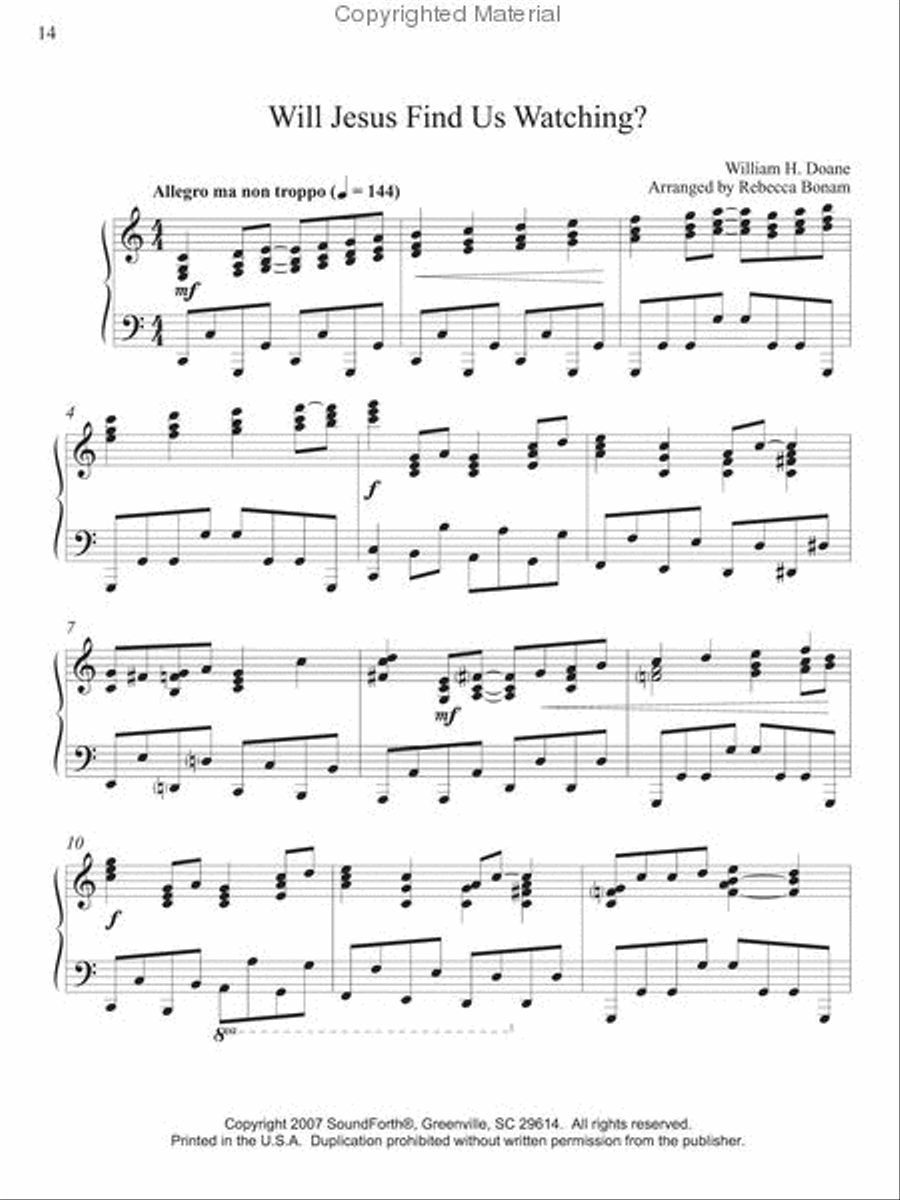 Hold the Fort Piano Solo scores gallery preview page 4