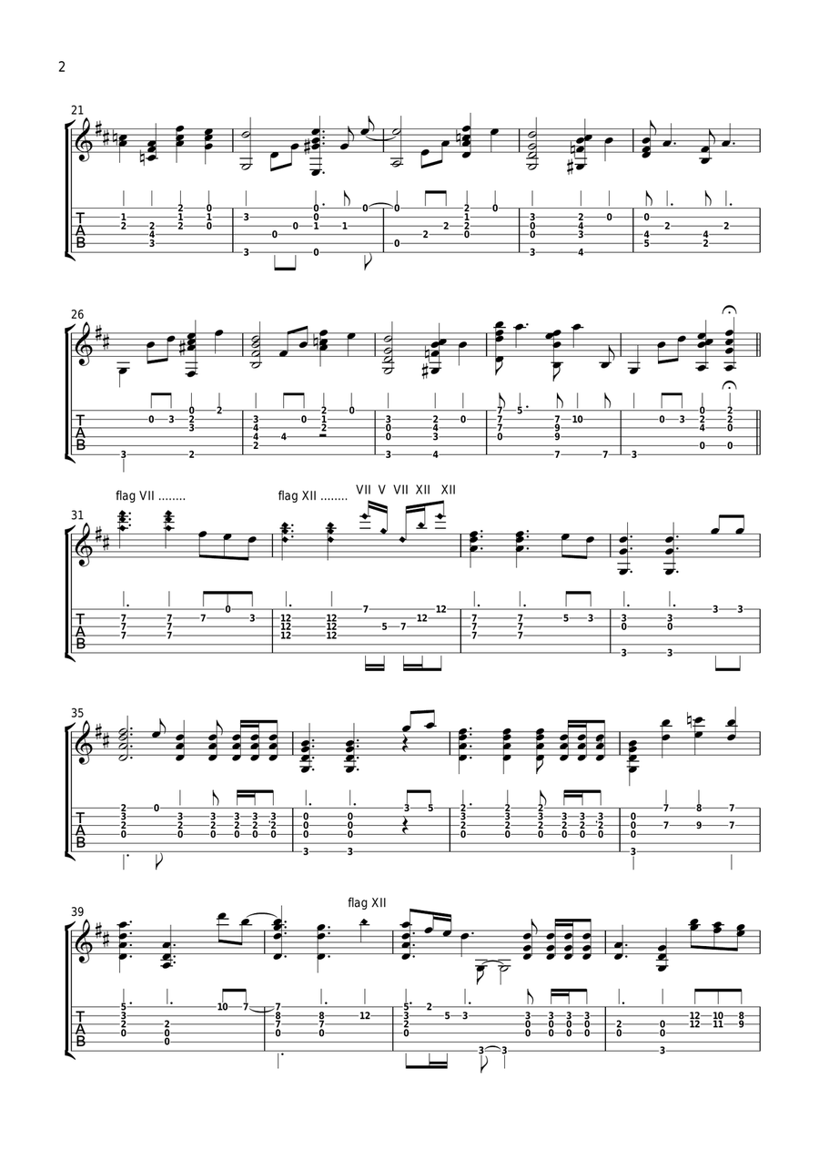 Bridge Over Troubled Water Acoustic Guitar scores gallery preview page 2