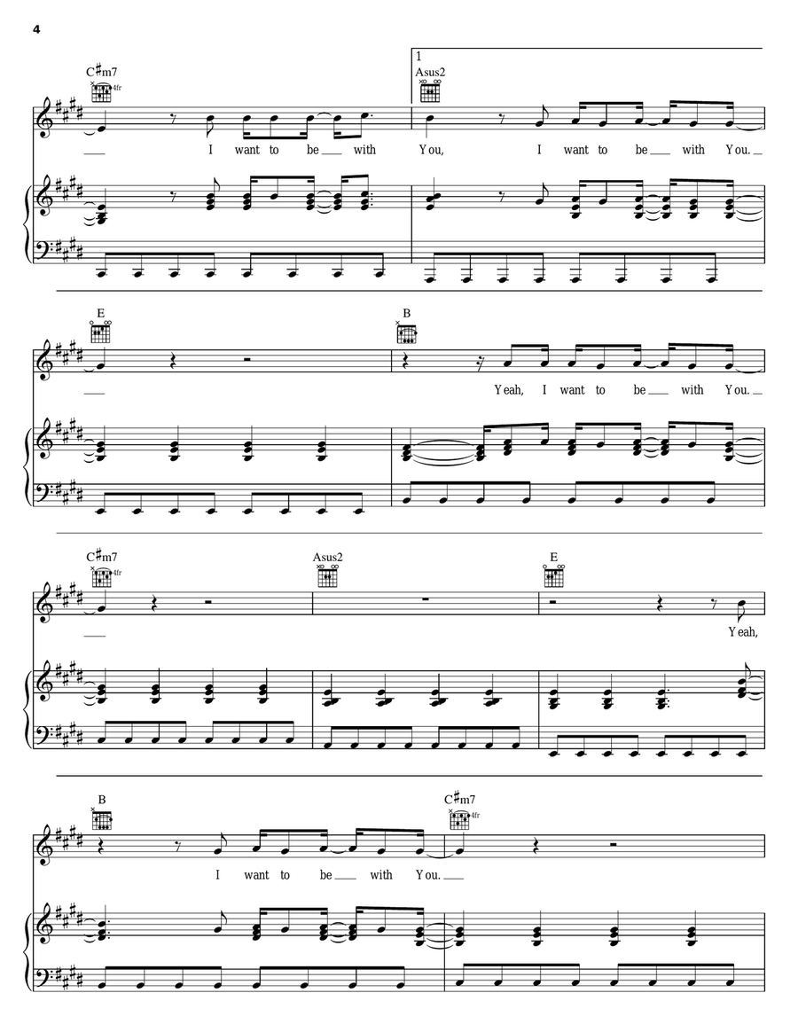 Now That You're Near Now That You're Near Piano, Vocal, Guitar scores gallery preview page 4
