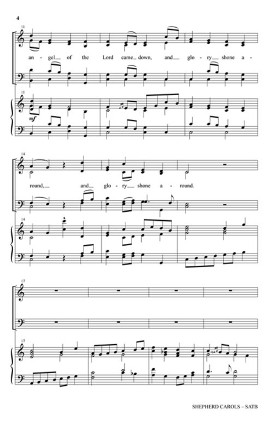 Shepherd Carols Shepherd Carols 4-Part scores gallery preview page 3