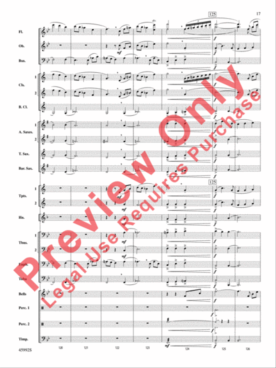 Nostalgia Concert Band scores gallery preview page 18