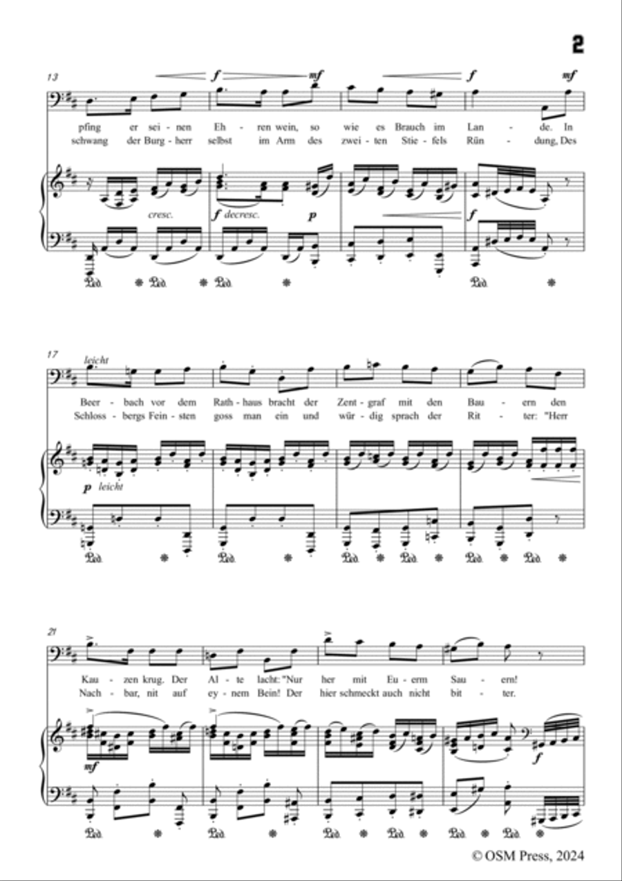 A. Jensen-Der Willekumm,in D Major,Op.40 No.12 Voice scores gallery preview page 3