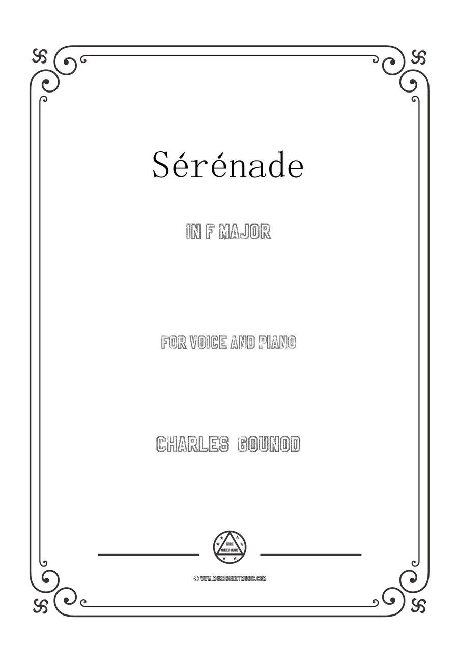 Gounod-Sérénade in F Major,for Voice and Piano
