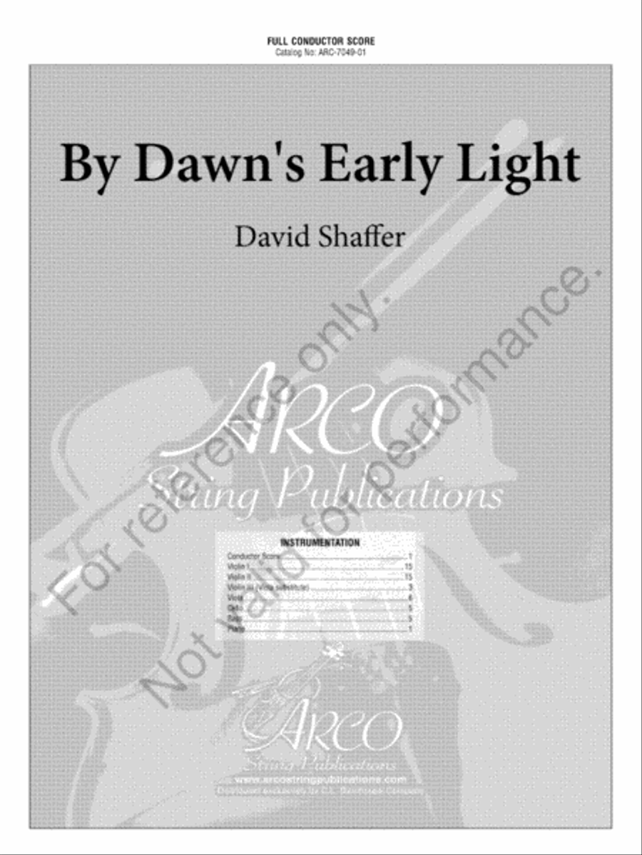 By Dawn's Early Light String Orchestra scores gallery preview page 2