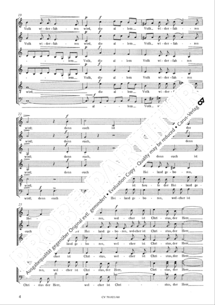 Be not afraid (Furchtet euch nicht) SSAATB scores gallery preview page 5