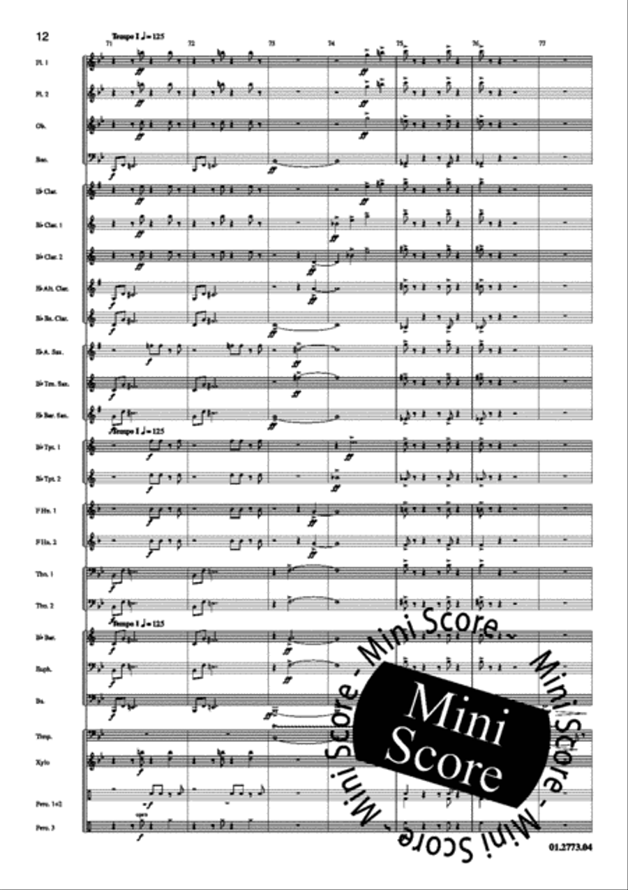 Lazy Robots Concert Band scores gallery preview page 16