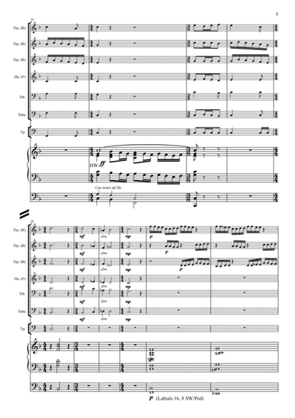 Intrada for brass sextet & organ