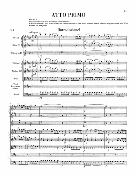L'incontro Improvviso - Dramma Giocoso per Musica - 1st Act, 1st Part