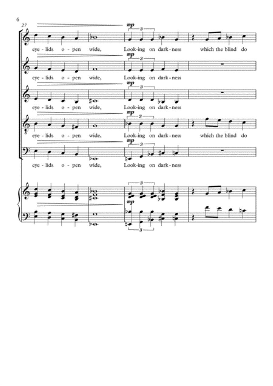 Sonnet 27 - Weary With Toil Choir scores gallery preview page 6