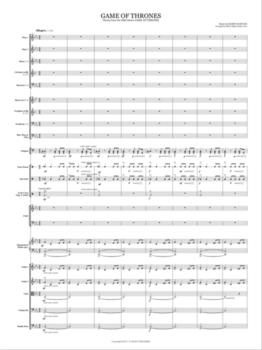 Game Of Thrones Full Orchestra scores gallery preview page 3