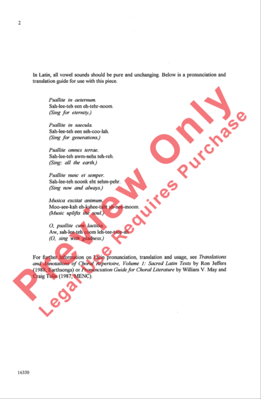 Psallite: Let All Nations Sing 2-Part scores gallery preview page 2