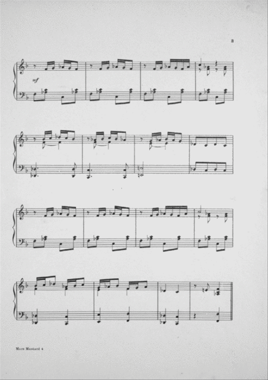 More Mustard (Plus Moutarde). One-Step Piano Solo scores gallery preview page 3