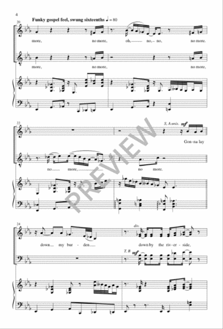Study War No More Study War No More 4-Part scores gallery preview page 4