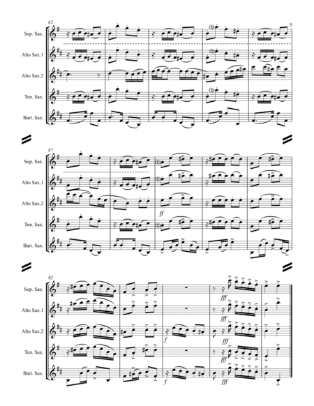 La Cumparsita (Tango) (for Saxophone Quartet SATB or AATB) image number null