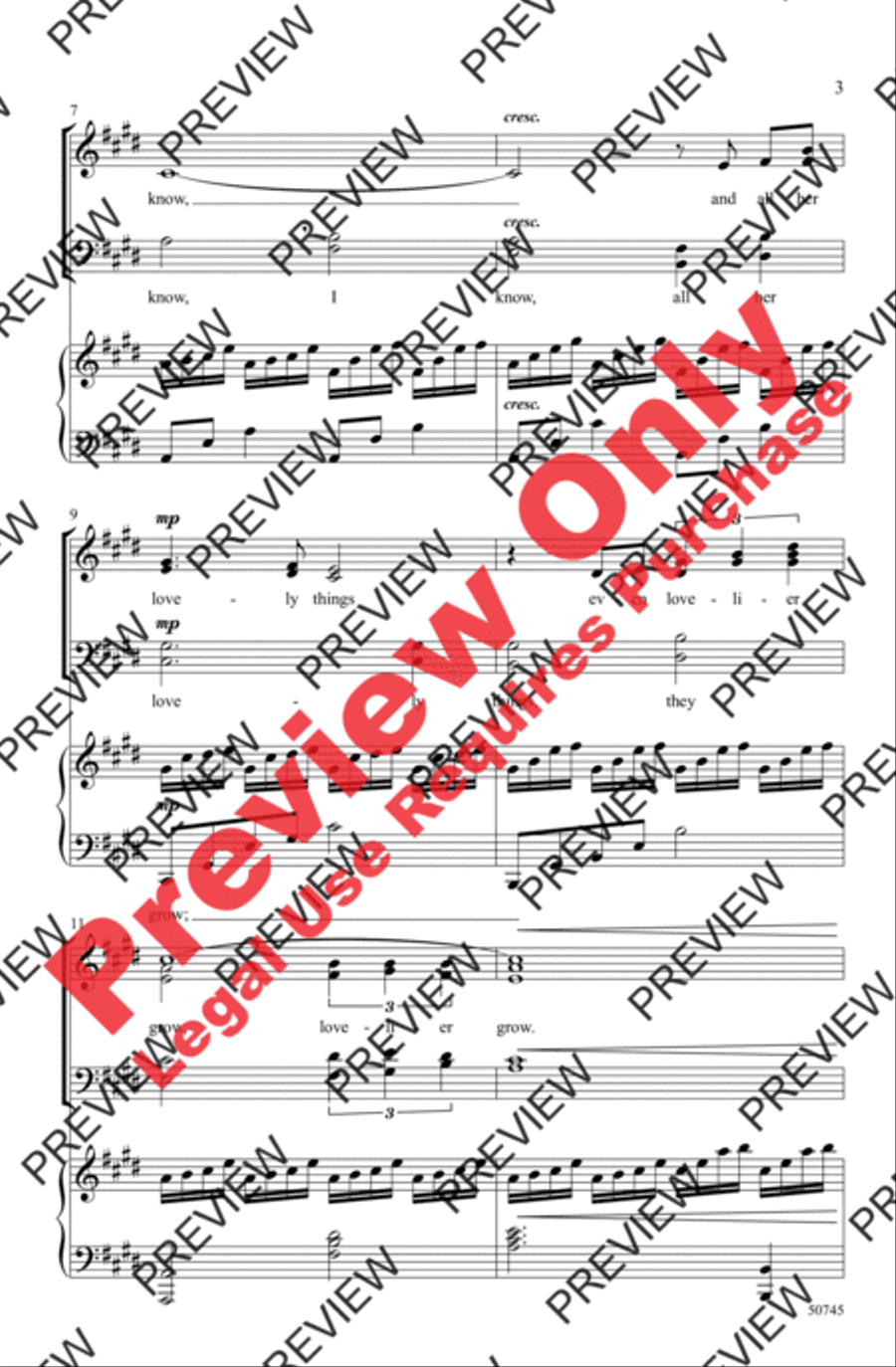 When Music Sounds 4-Part scores gallery preview page 3
