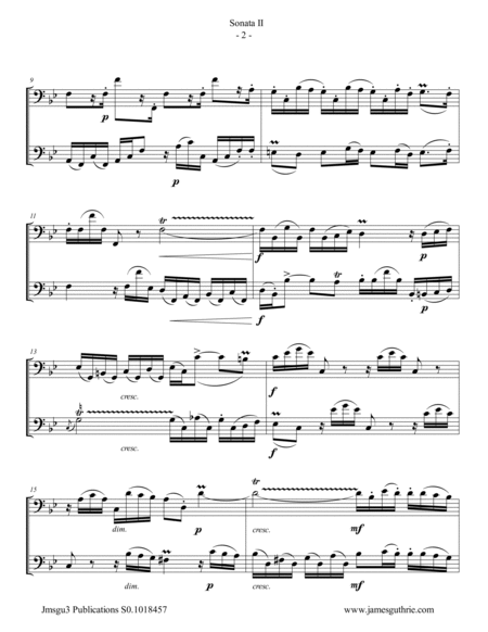 Handel: Sonata No. 2 for Euphonium Duo image number null