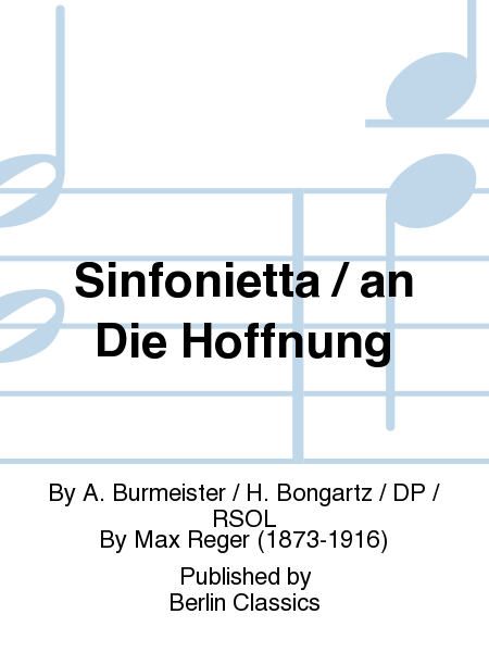 Sinfonietta / an Die Hoffnung
