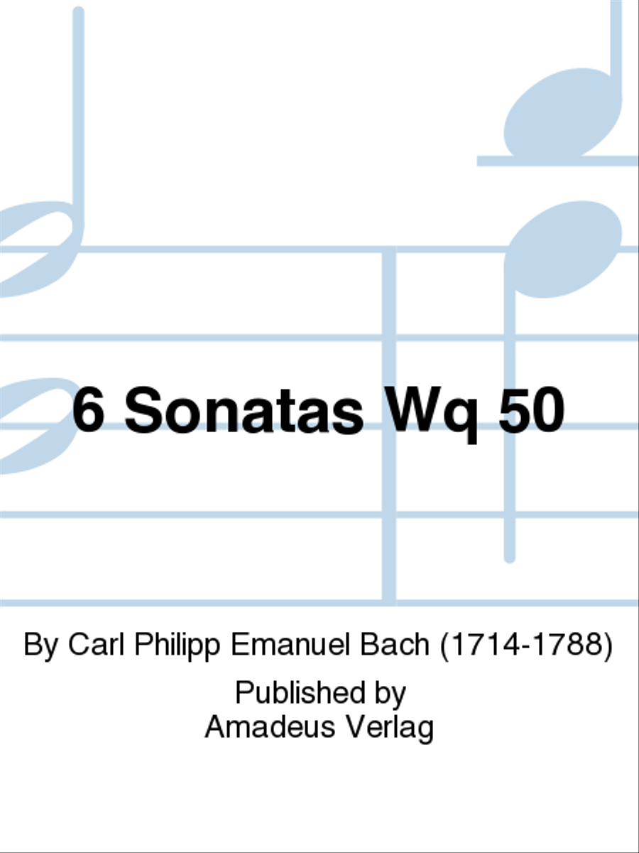 6 Sonatas Wq 50 6 Sonatas Wq 50 Piano Solo scores gallery preview page 1