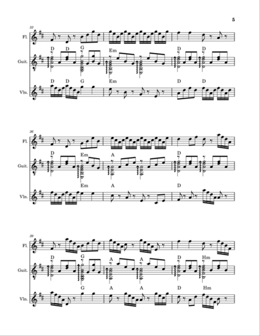 Leda Georgieva - variations on the theme by Mendelssohn Concert Band scores gallery preview page 5