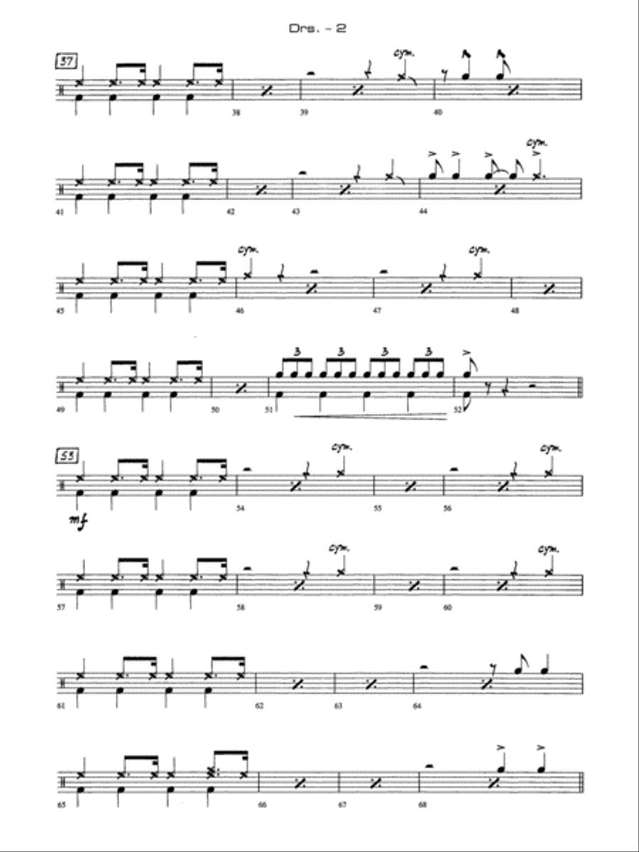 Begin the Beguine: Drums Begin the Beguine: Drums Jazz Ensemble scores gallery preview page 2