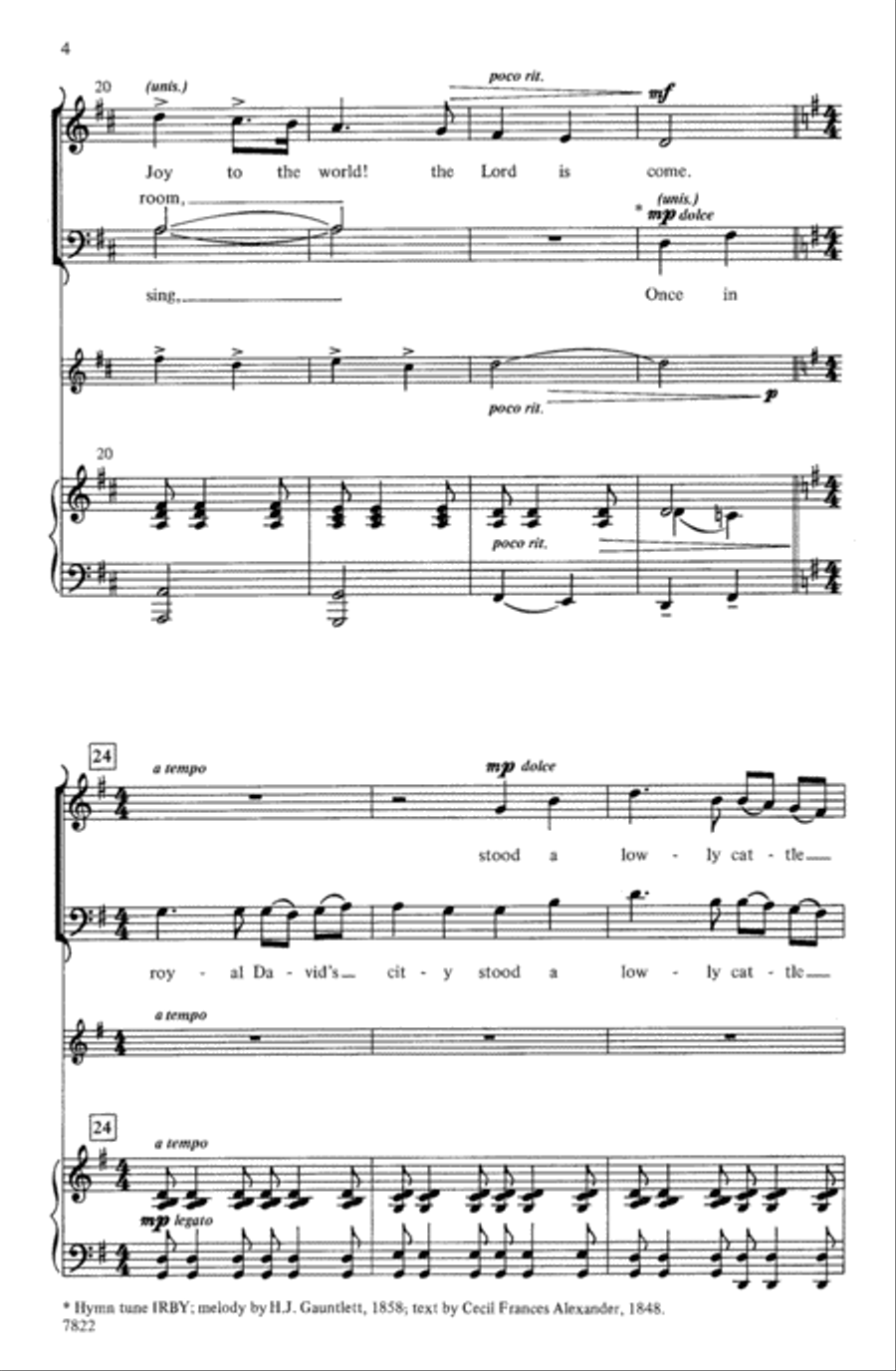 Joy: A Carol Cantata for Christmas 4-Part scores gallery preview page 4
