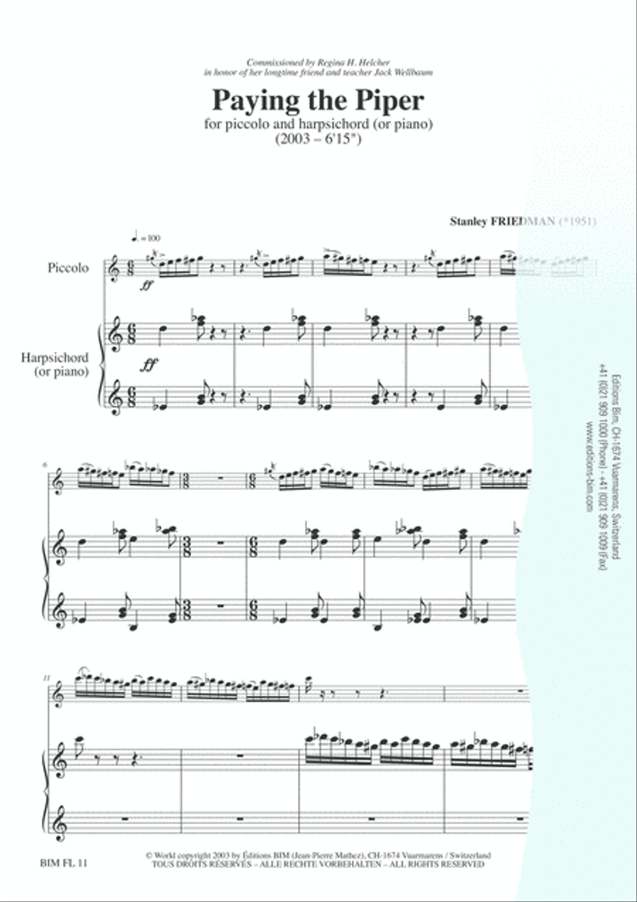 Paying the Piper Piccolo scores gallery preview page 2