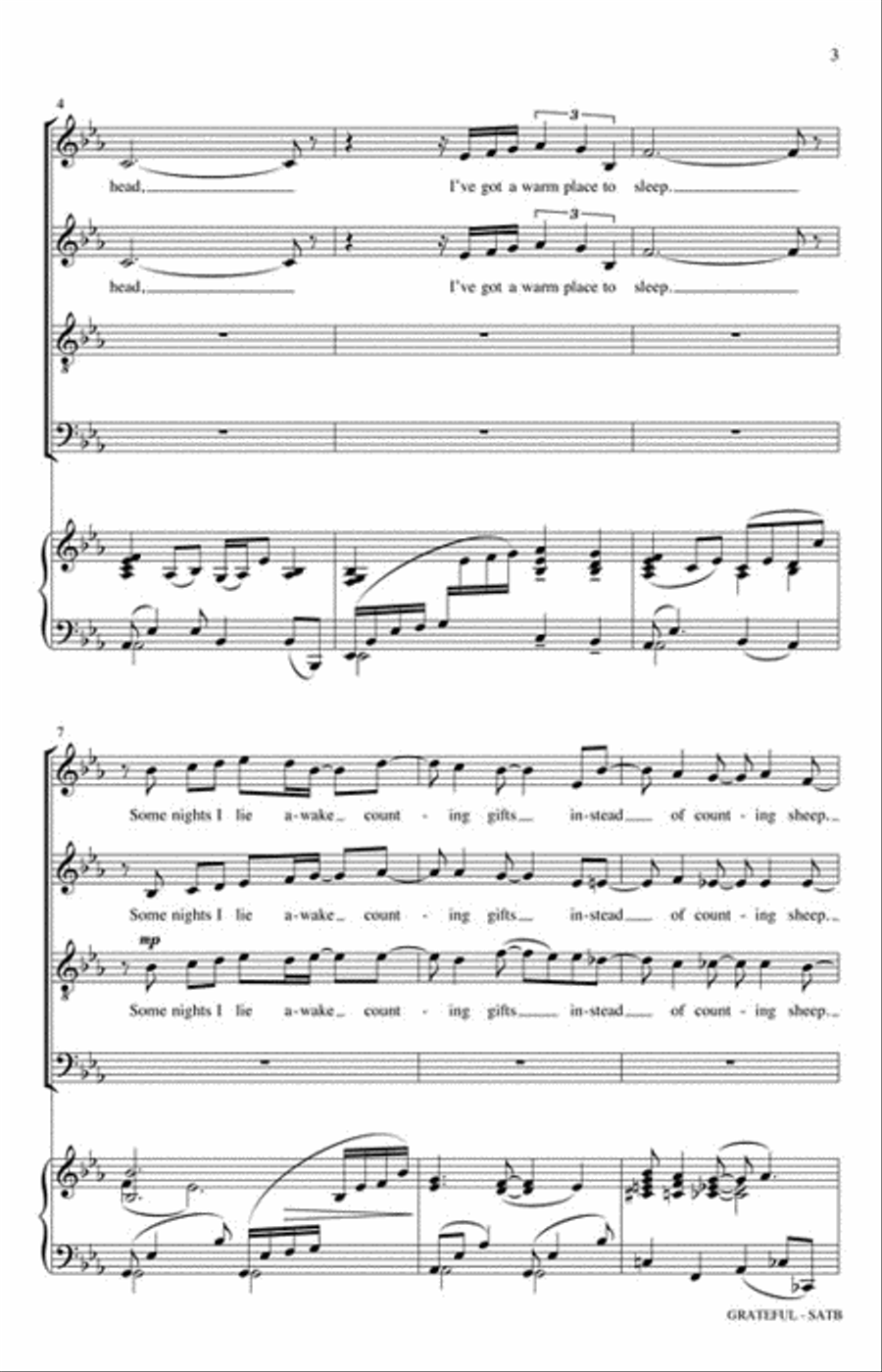Grateful Grateful 4-Part scores gallery preview page 3
