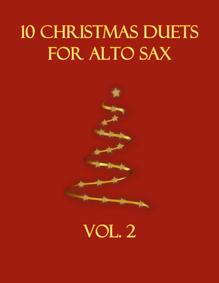 Book cover for 10 Christmas Duets for Alto Sax (Vol. 2)