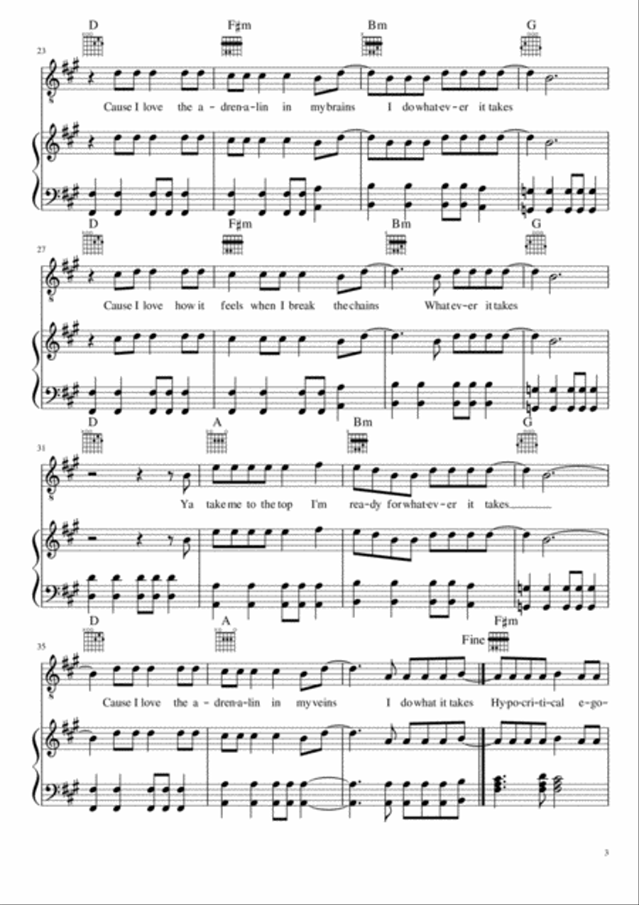 Whatever It Takes Small Ensemble scores gallery preview page 3