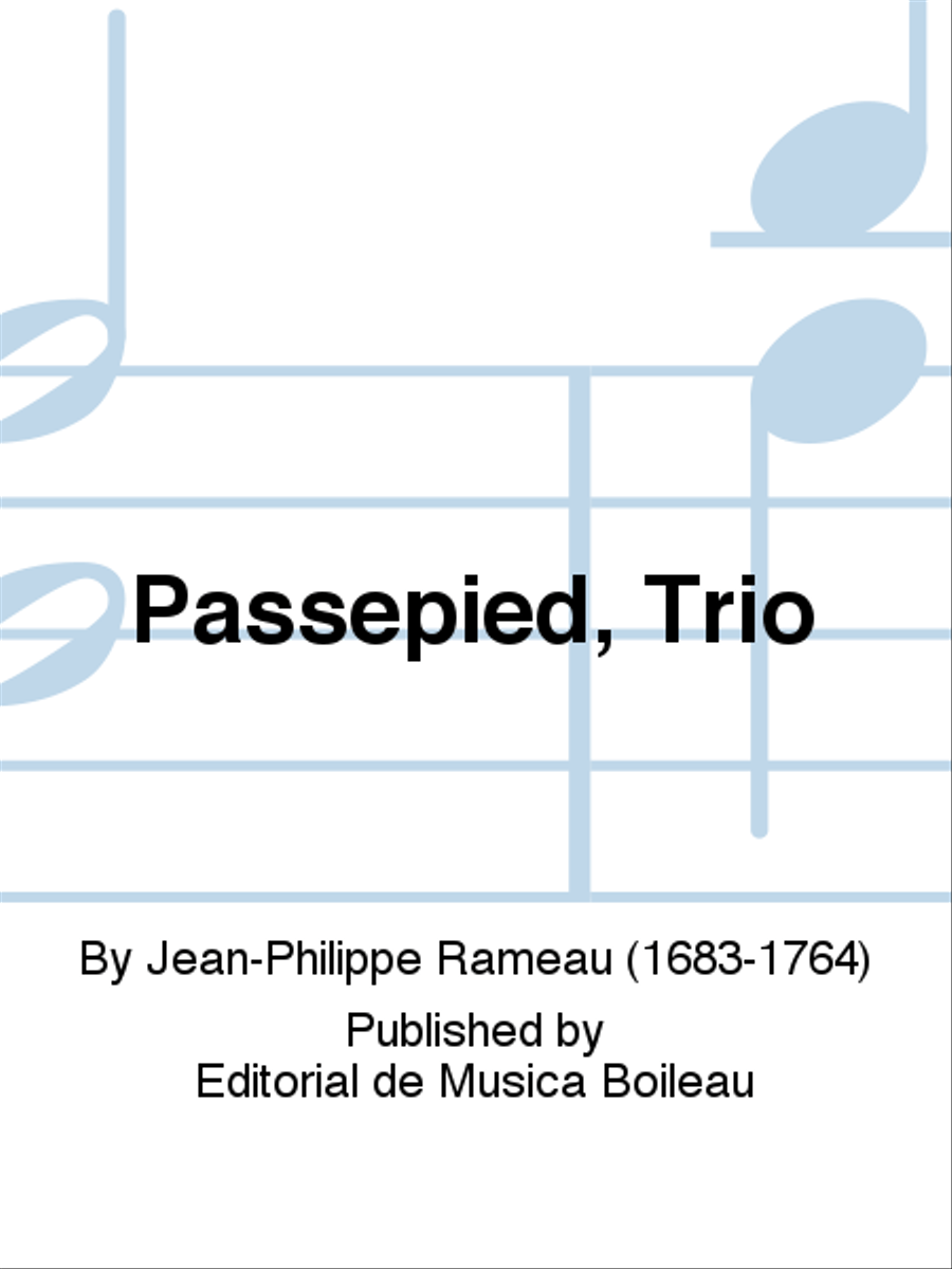 Passepied, Trio Piano Trio scores gallery preview page 1
