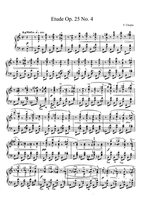Chopin Etude Op. 25 No. 4 in A Minor