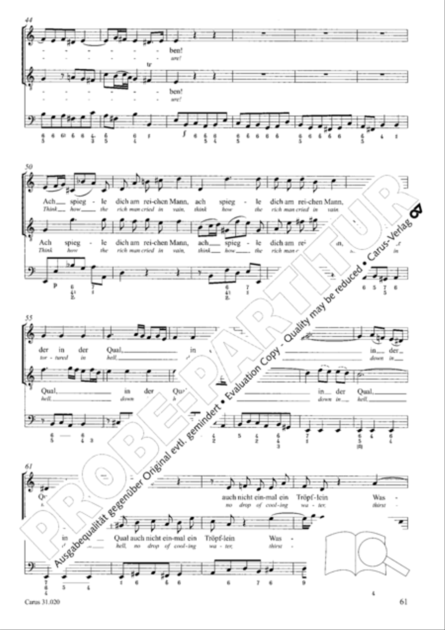 Eternity, thou thundrous word (O Ewigkeit, du Donnerwort) ATB scores gallery preview page 62