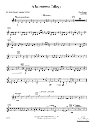A Jamestown Trilogy: E-flat Baritone Saxophone