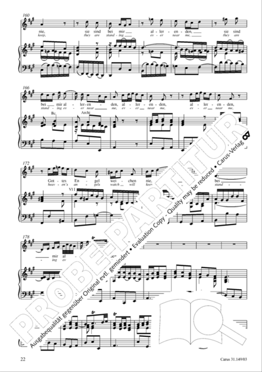 The voice of rejoicing and hope (Man singet mit Freuden vom Sieg) 4-Part scores gallery preview page 23