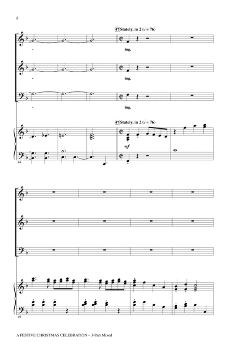 A Festive Christmas Celebration 3-Part scores gallery preview page 6