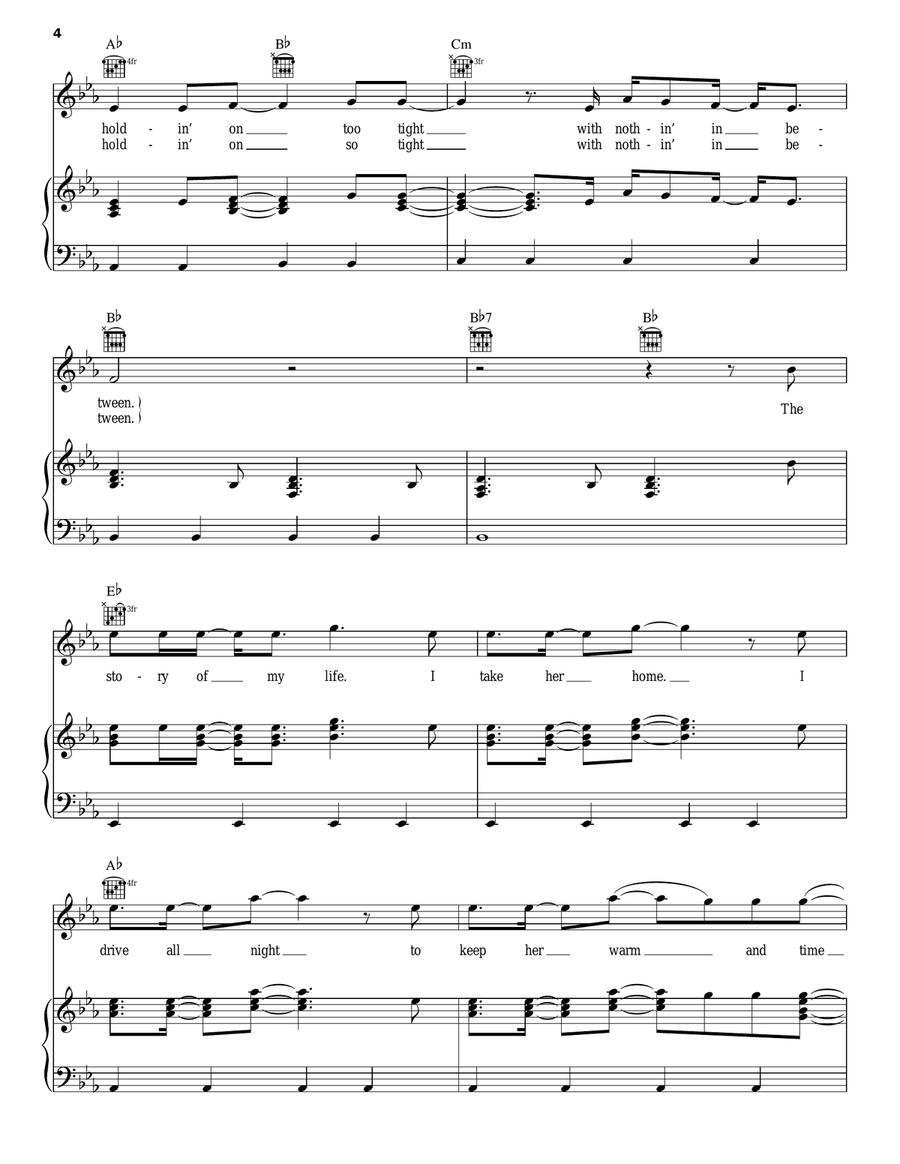 Story Of My Life Story Of My Life Acoustic Guitar scores gallery preview page 4