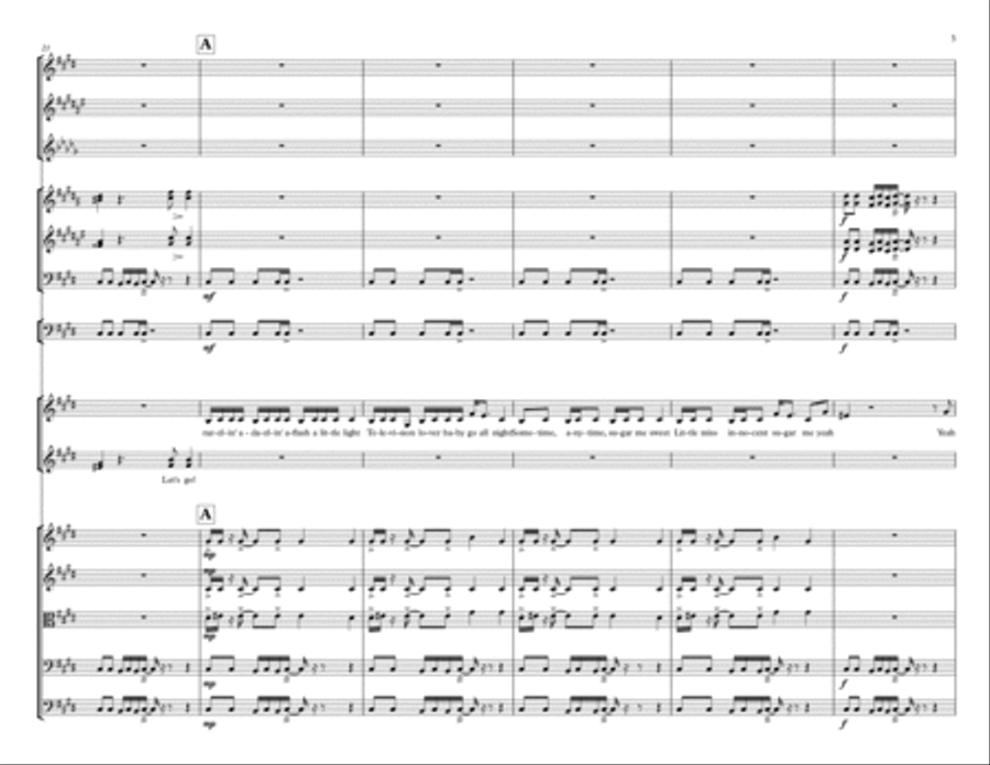Pour Some Sugar On Me Pour Some Sugar On Me Small Ensemble scores gallery preview page 3