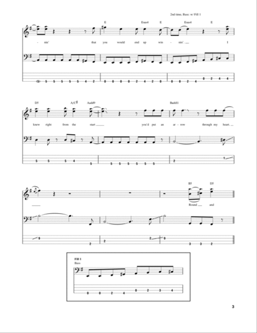 Round And Round Guitar Tablature scores gallery preview page 3